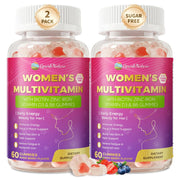 Multivitamin for Women Gummies With Iron, Magnesium, Folate, Biotin, Zinc, (120 Count-2 Pack)