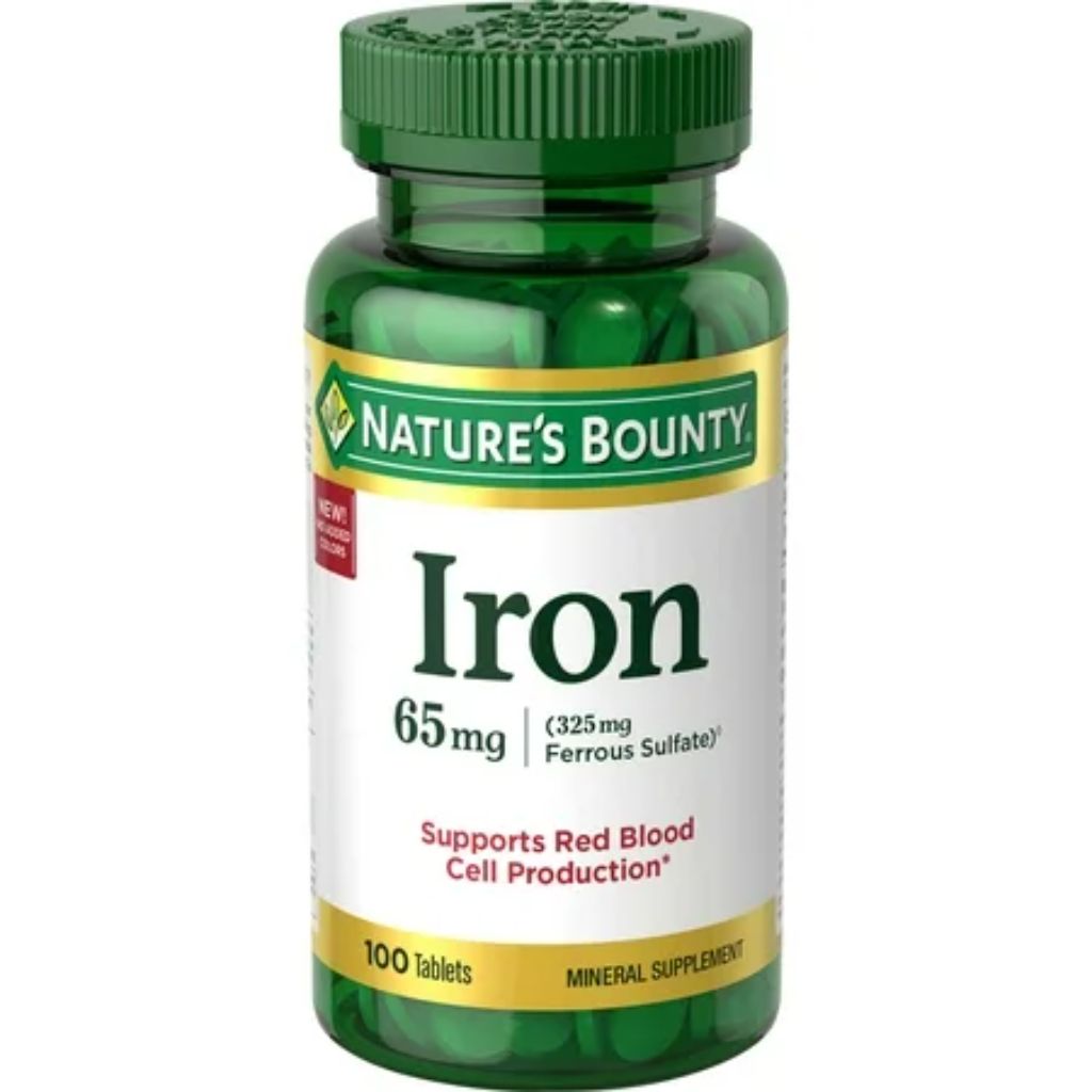 Nature’s Bounty Iron Supplement  65mg  100 Tablets