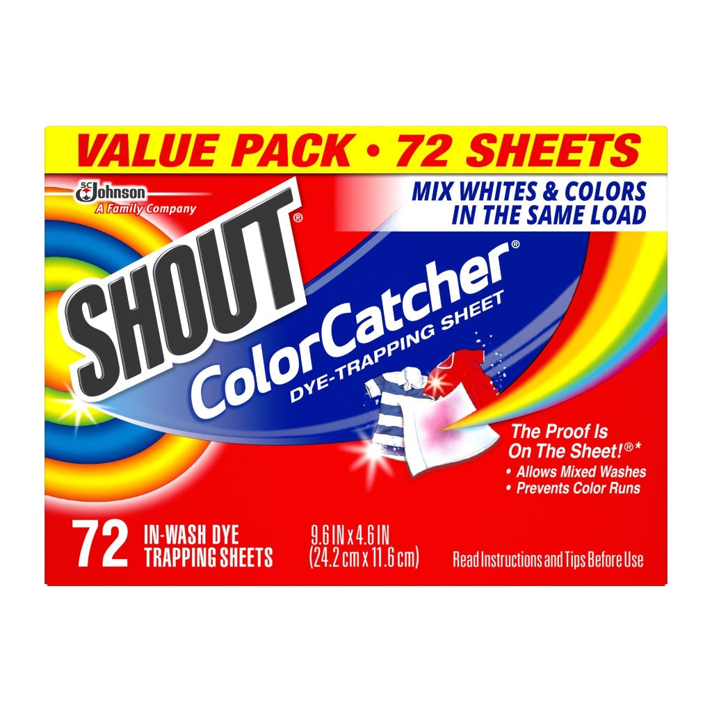 Shout Color Catcher  Dye-Trapping Sheets  72 Sheets