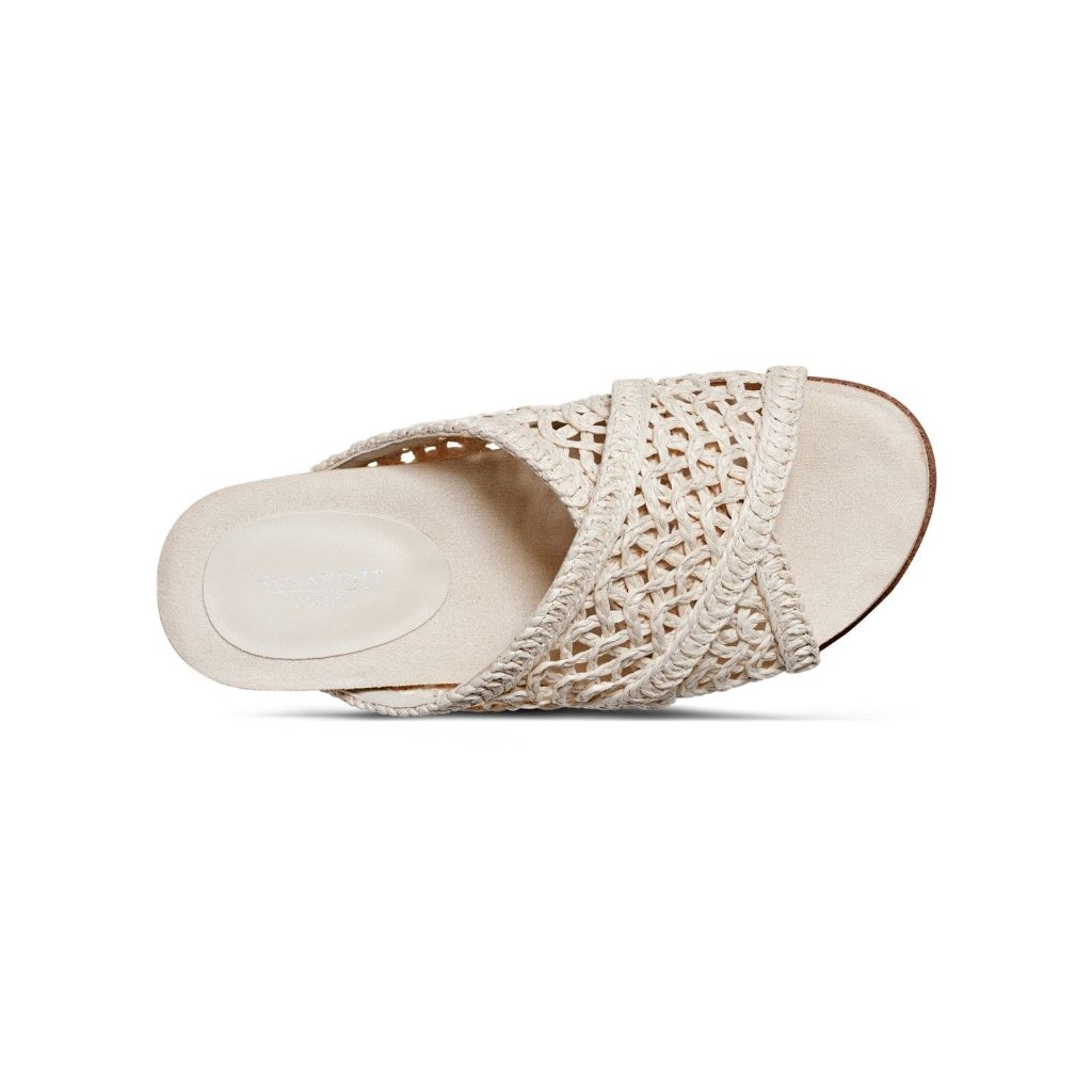 Rockport Women's Zora Casual Slide Sandals - Ivory, Size 8.5