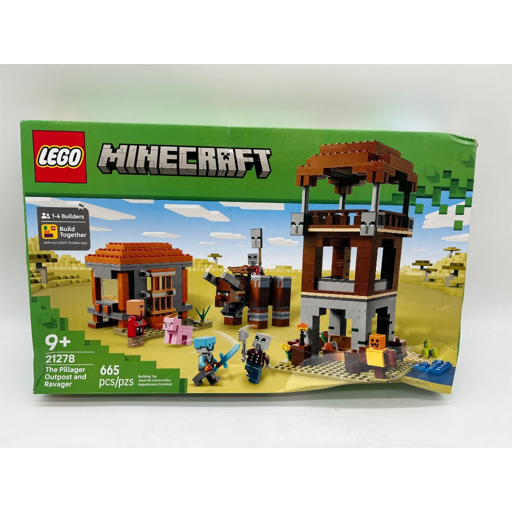 LEGO Minecraft: the Pillager Outpost and Ravager - 665 Pieces (21278)