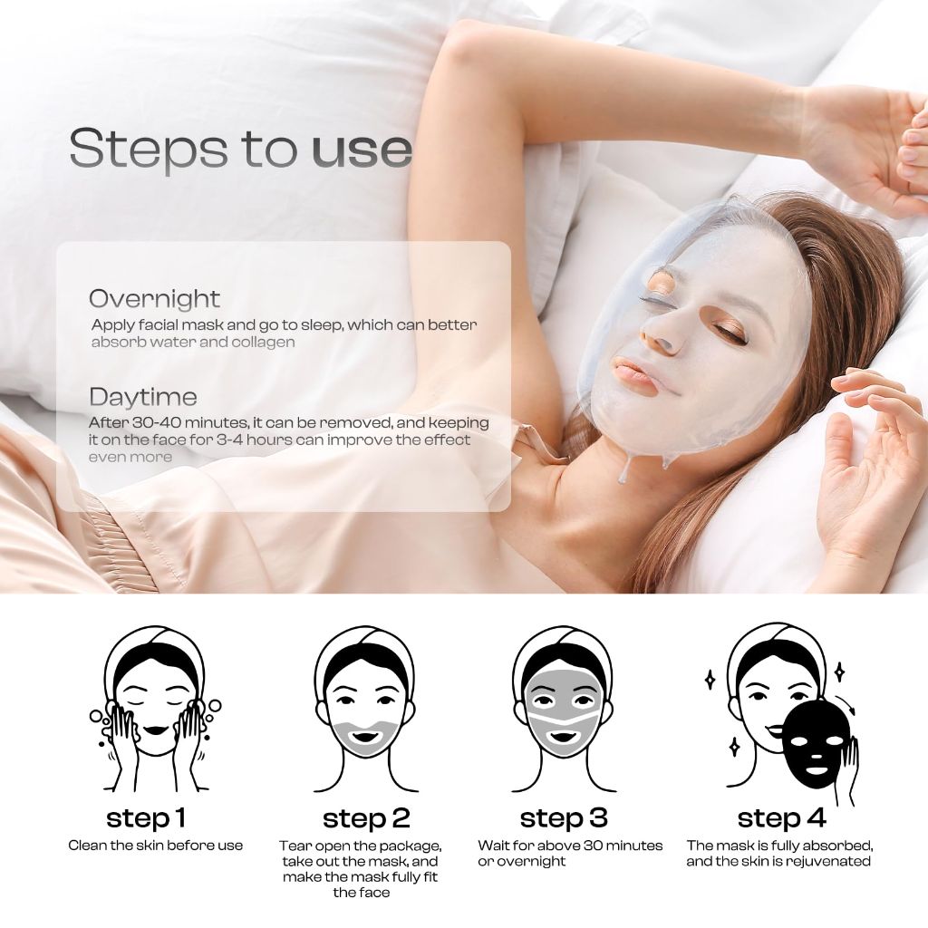 Lhopebk Deep Collagen Anti Wrinkle Mask: 5pcs
