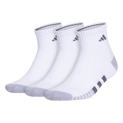 Adidas Mens Cushioned Quarter Ankle Socks (3 Pairs), Shoe Size 6-12