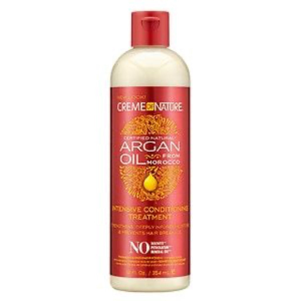 Creme of Nature Argan Oil Intensive Conditioning Treatment - Strengthens & Hydrates - 12 fl oz