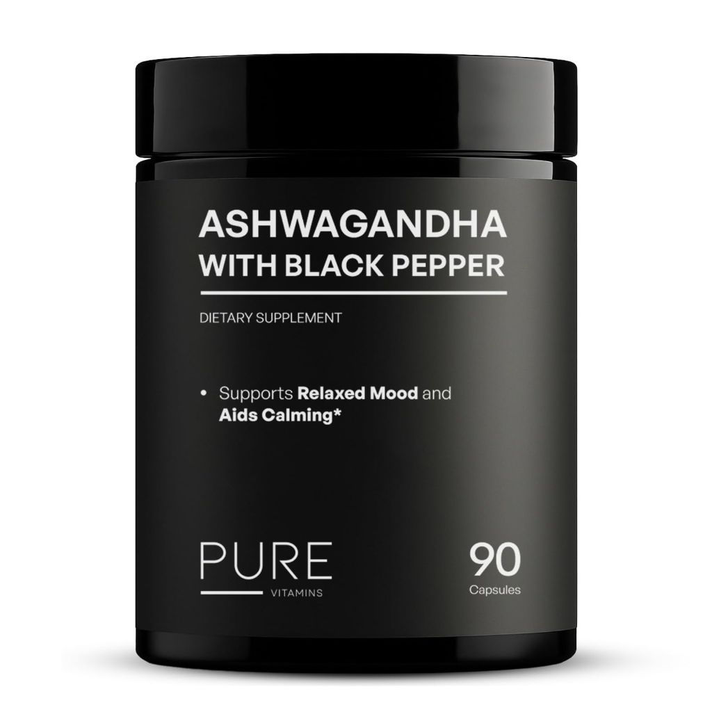 Organic Ashwagandha 1300mg with Black Pepper - 90 Vegan Capsules