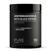 Organic Ashwagandha 1300mg with Black Pepper - 90 Vegan Capsules