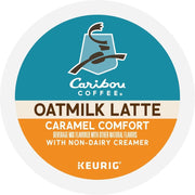 Caribou Coffee Caramel Comfort Oatmilk Latte One Step Keurig K-Cup Coffee Pods, 20ct
