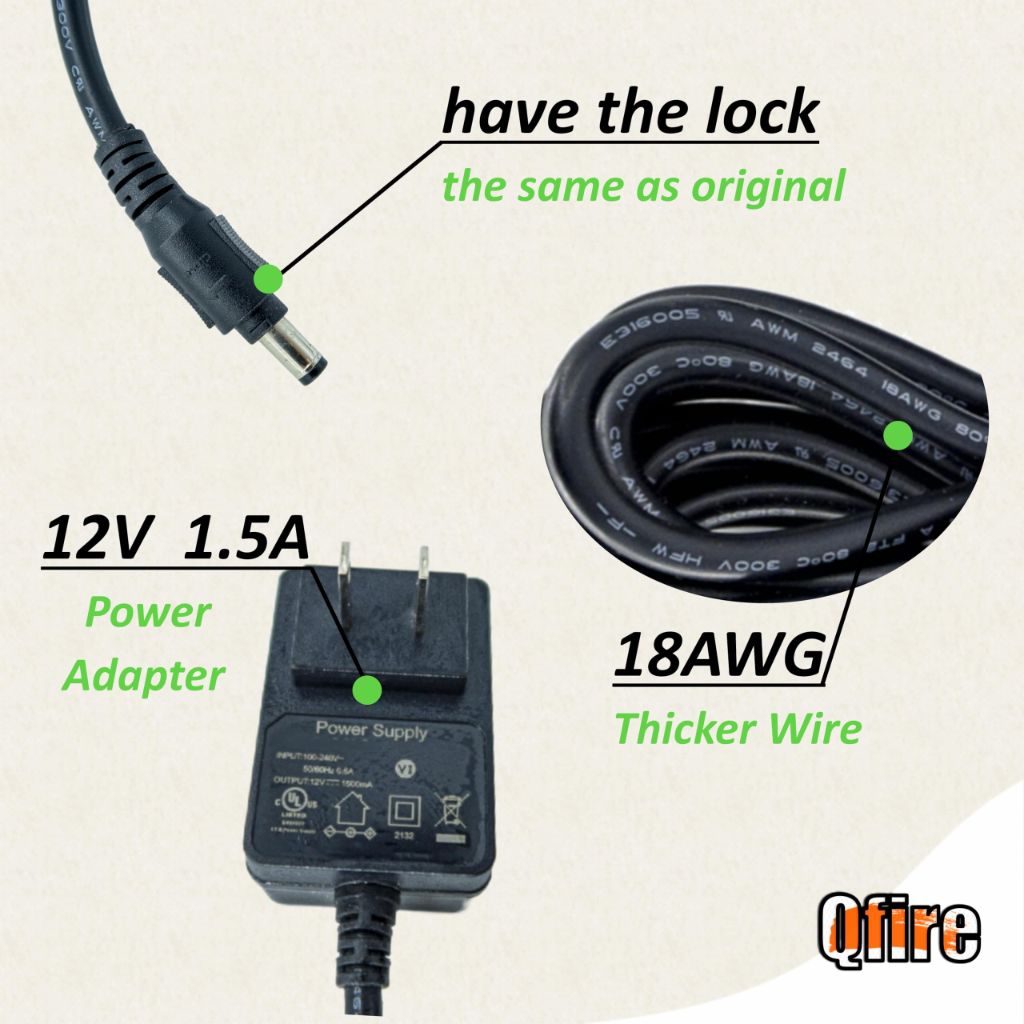 9004190216-Power Adapter,Gravity Series Power Cord Compatible with Masterbuilt 560,800,1050 Digital Charcoal Grill and Smoker