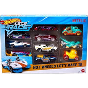 Hot Wheels Let's Race Diecast Cars 10-Pack