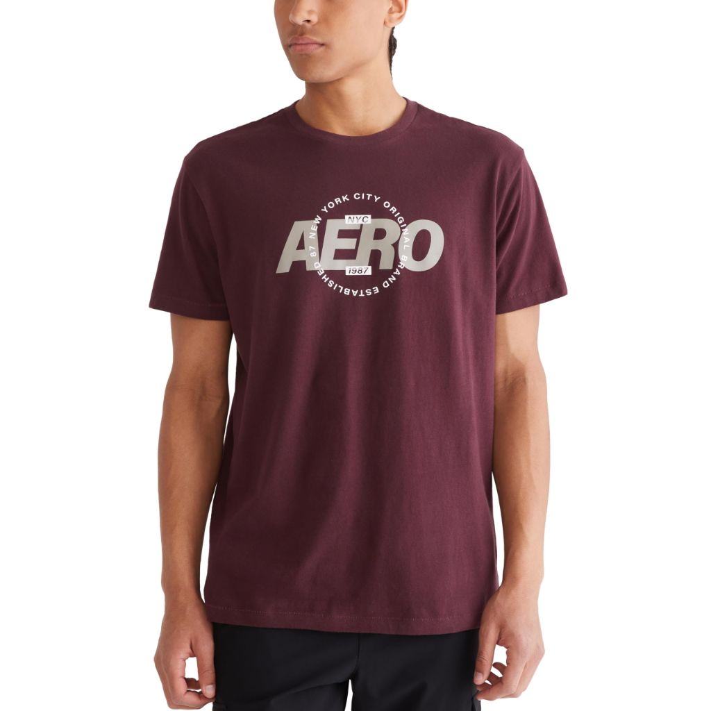 Aero Graphic Circle- AERO, Rich Burgundy, XS