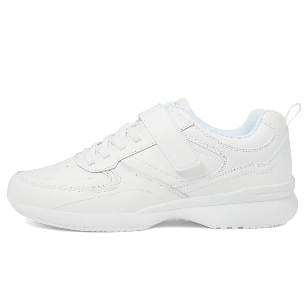 SZ 6.5 2XWD Propét Women's LifeWalker Flex Leather Orhotic Comfort Walking Shoes | White