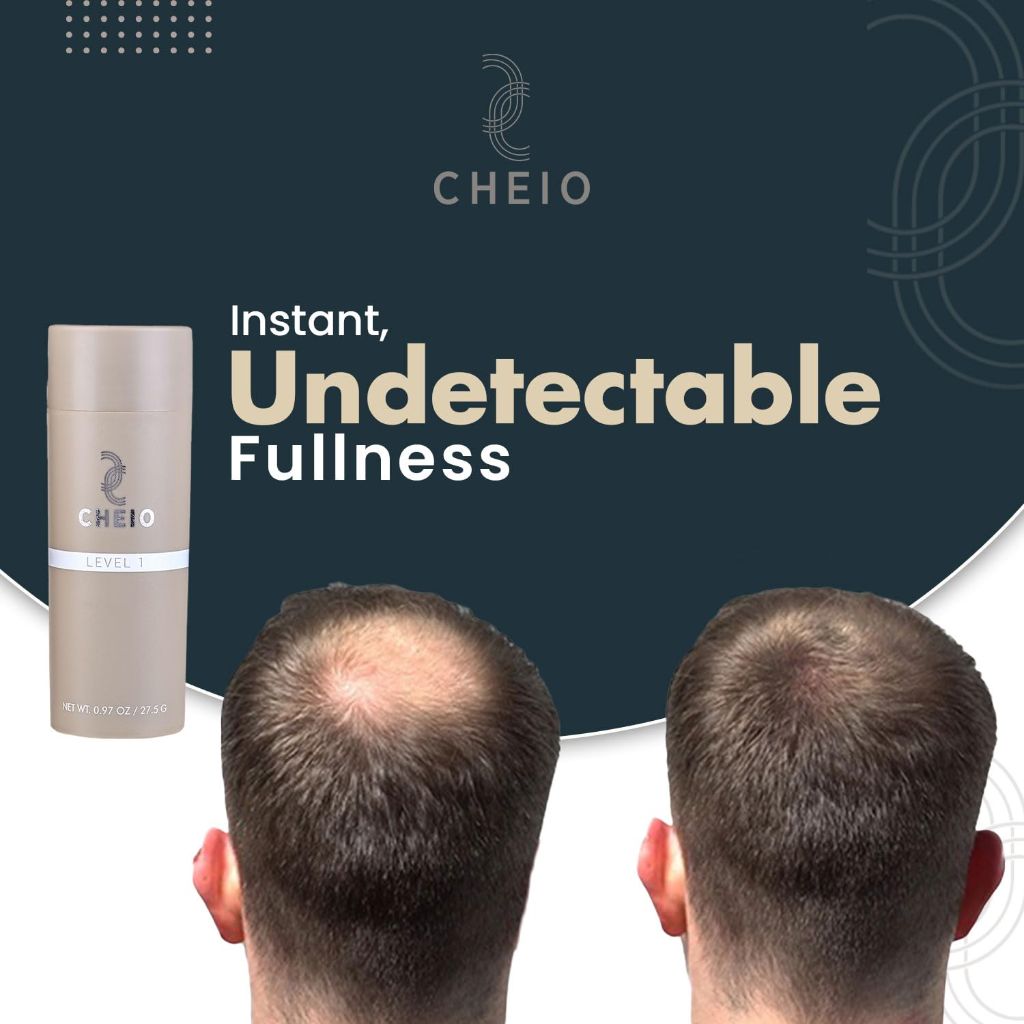 Cheio - Hair Thickening Fibers - 27.5g - Level 1 (Black)