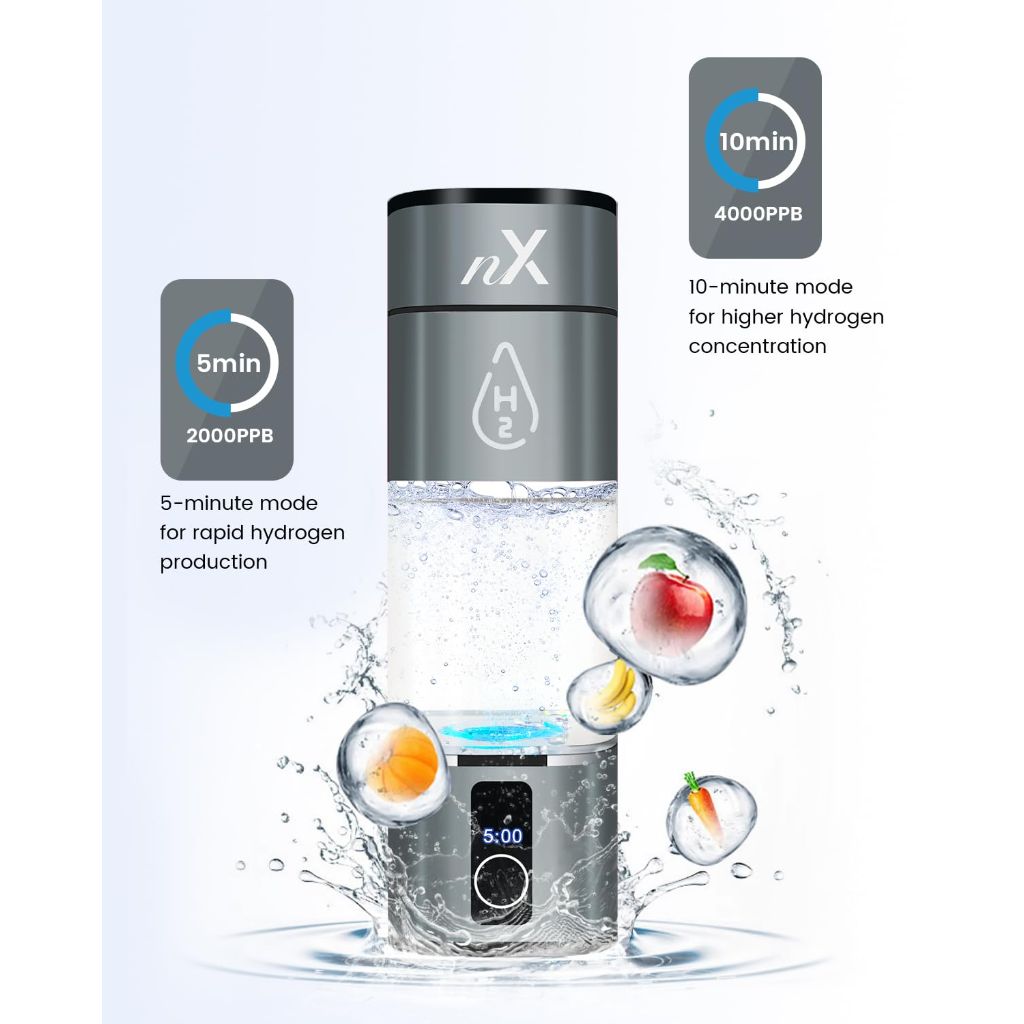 Portable SPE PEM Electrolytic Water Generator: Chlorine Odor Removal, LED Display (Up to 4000 PPB)