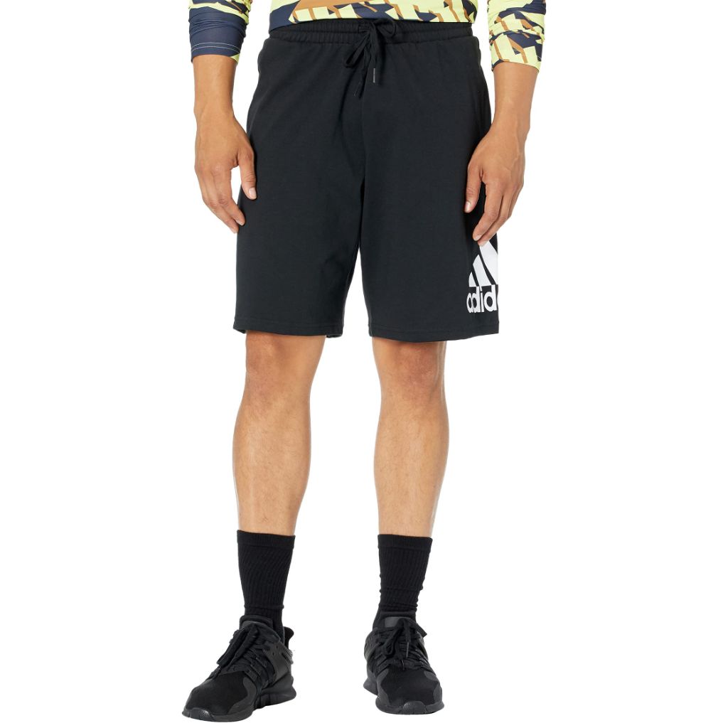 Adidas Mens Essentials Logo Shorts Black/White Medium