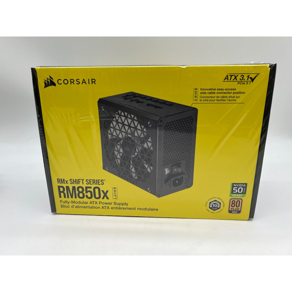 Corsair RMx Shift Series RM850x 850W PCI-E 5.0 ATX Modular Power Supply