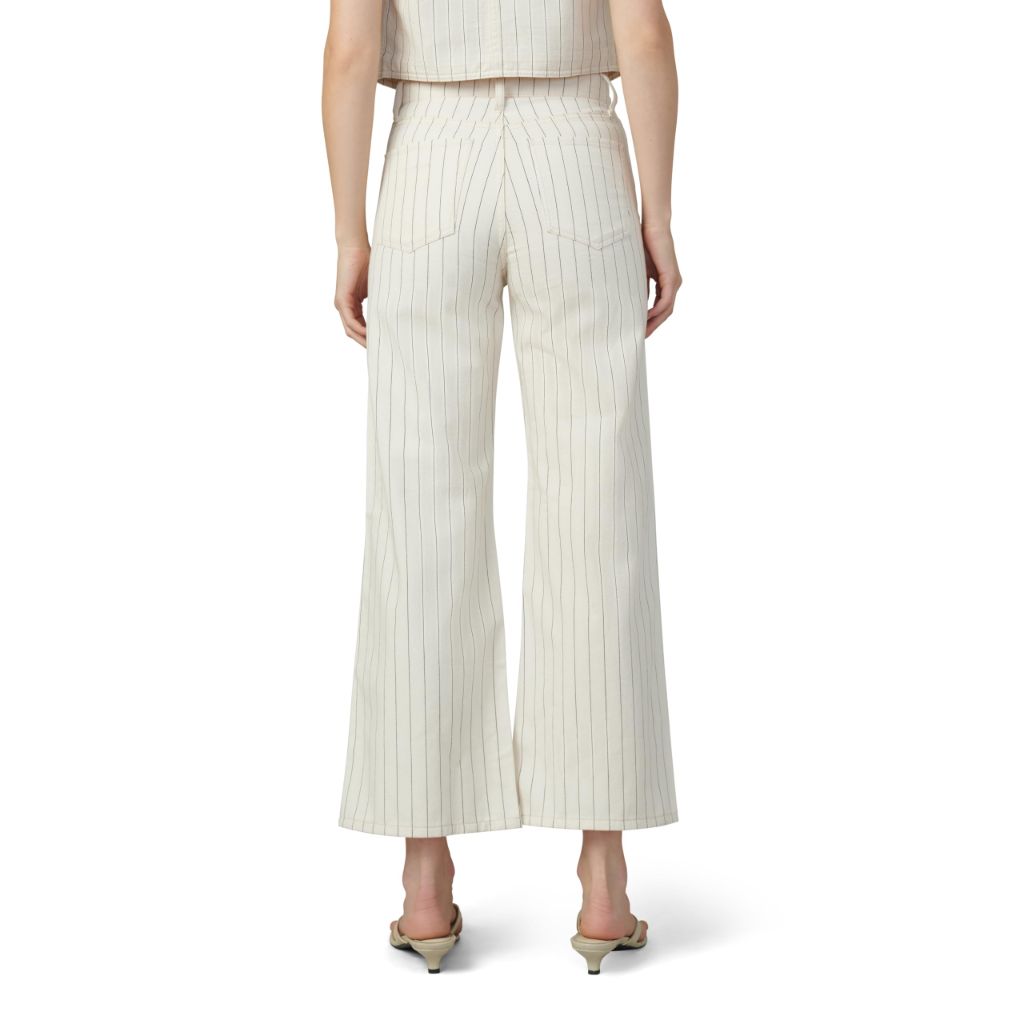 Joe's Jeans Women's The Mia High Rise Wide Leg Ankle Jean, Natural Stripe, 31