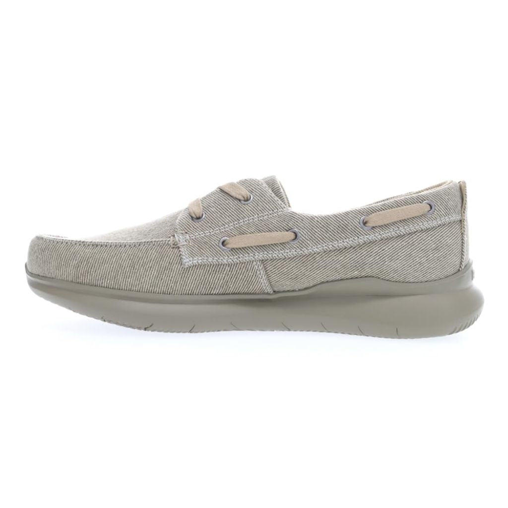 Propét Mens Viasol Lace up Loafer, Tan