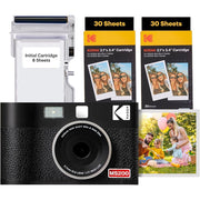 Kodak Mini Shot 2 Era Cartridge Bundle - MS200 (2in.) Black 2.1x3.4 + 60sheets