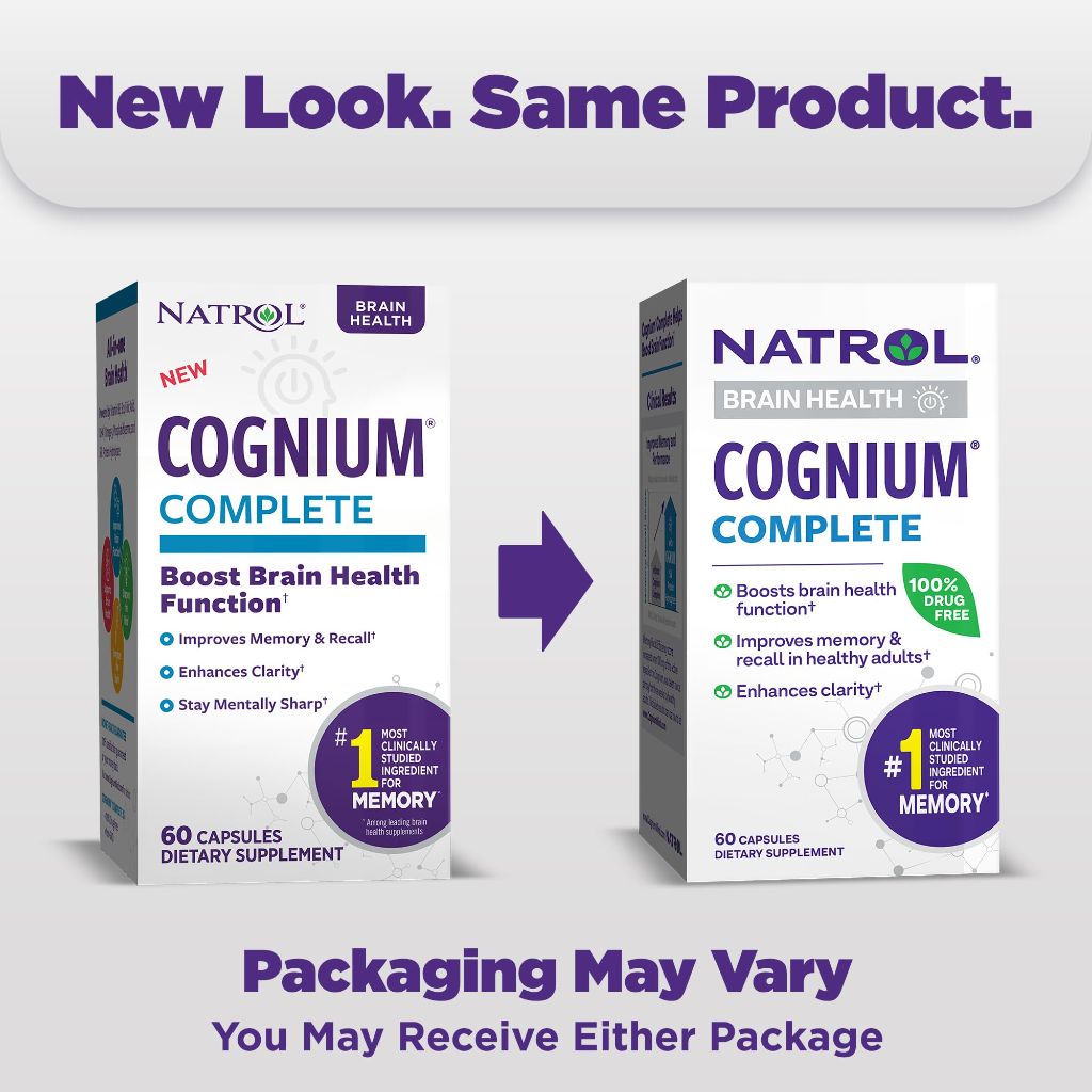Natrol Cognium Complete Brain Health 60 Capsules