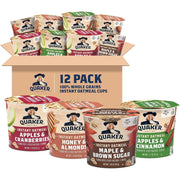Quaker Instant Oatmeal Express Cups, 4 Flavor Variety Pack, 1.76 Ounce (Pack of 12)