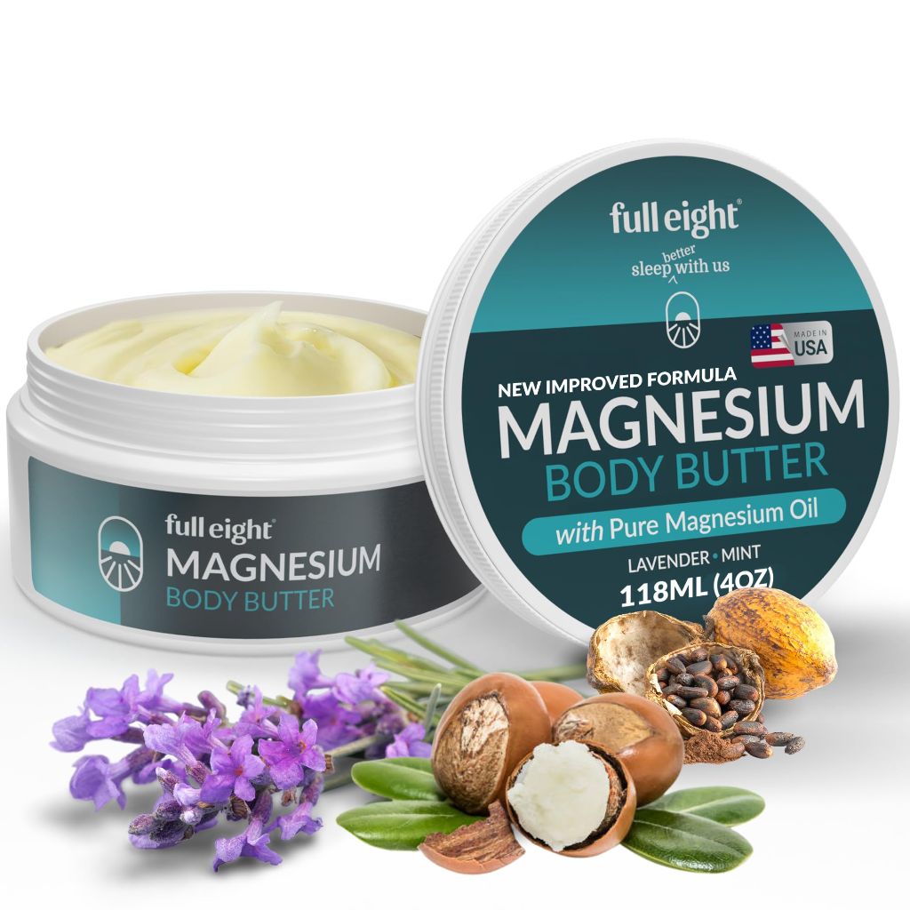 Full Eight Magnesium Body Butter with Pure Magnesium Oil – 4oz