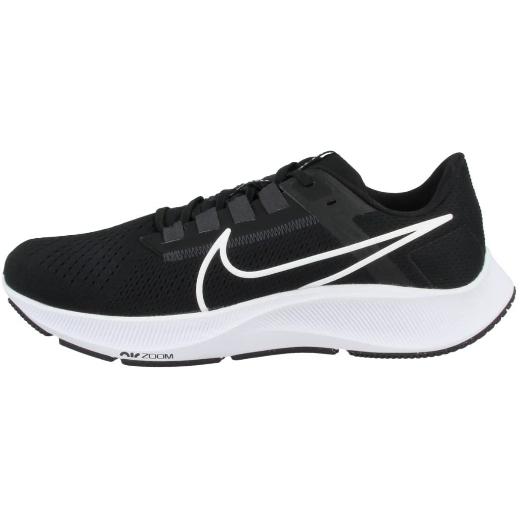 Nike Men's Air Zoom Pegasus 38 Running Shoes - Black/White/Anthracite, Size 10.5