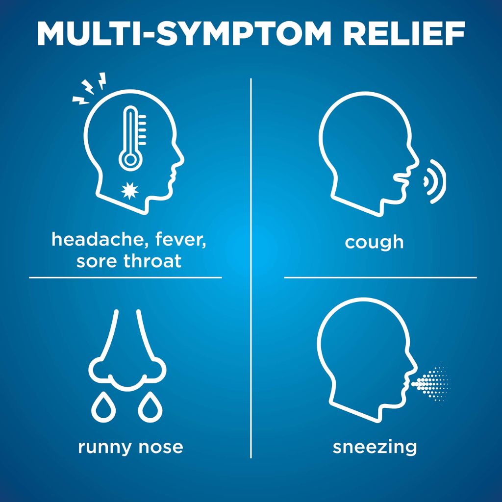 Amazon Basic Care Nighttime Cold & Flu Relief, 24 Softgels