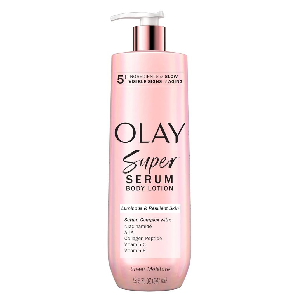 Olay Women's Super Serum Body Lotion - Sweet Vanilla + Soft Wood, 18.5 fl. oz.