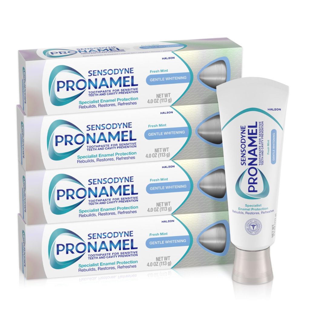 Sensodyne Pronamel Gentle Teeth Whitening Enamel Toothpaste - 4 Ounces (Pack of 4)