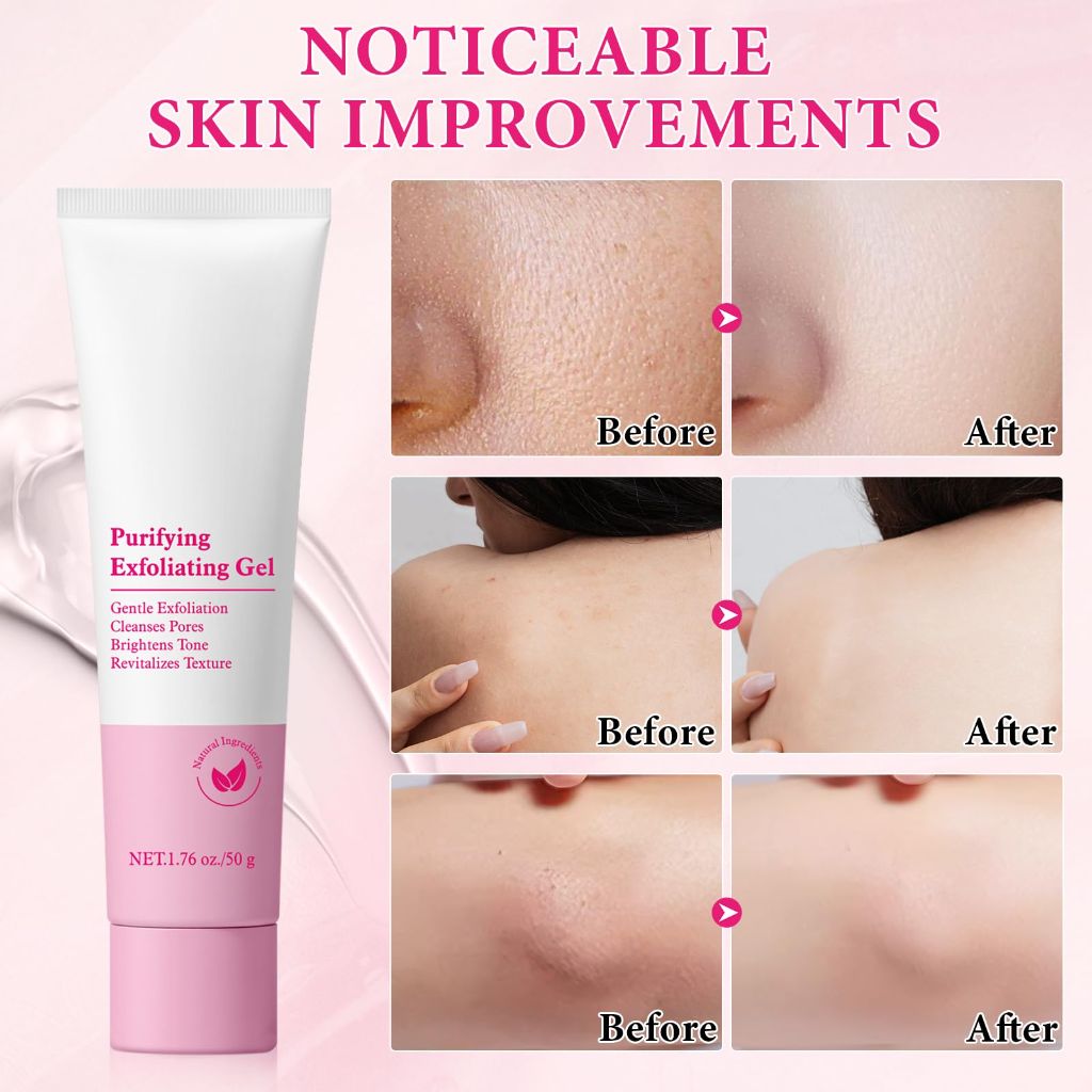 Yecuce Face Scrub & Purifying Exfoliating Gel, 1.76 oz.