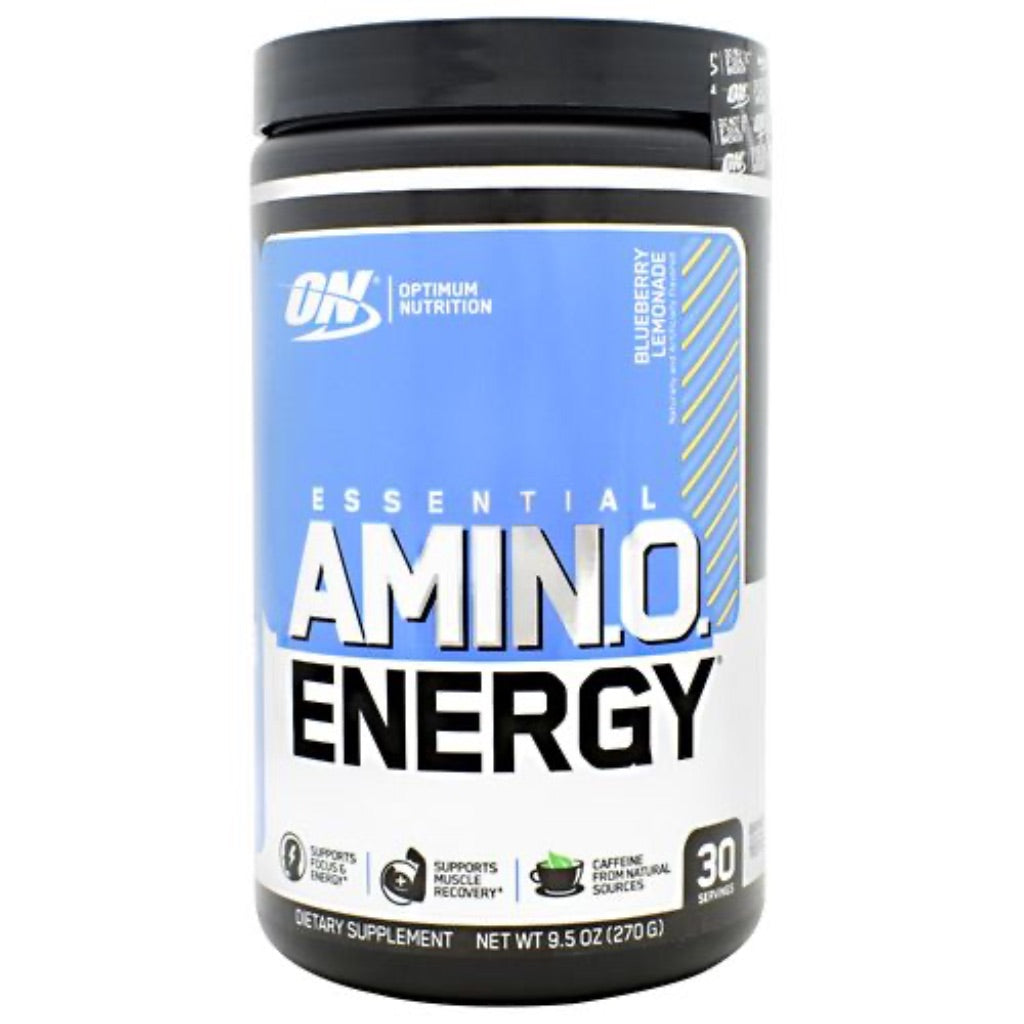 Optimum Nutrition AmiN.O. Energy Pre-Workout Powder, Blueberry Lemonade, 9.5oz (30 Servings)