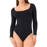 DAVID ARCHY Women's Long Sleeve Modal Soft Bodysuit Going Out Tops for Women M