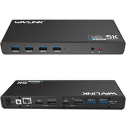 WAVLINK Laptop Docking Station Stand USB-C Ultra 5K for Dual Monitors (WL-UG69DK1)