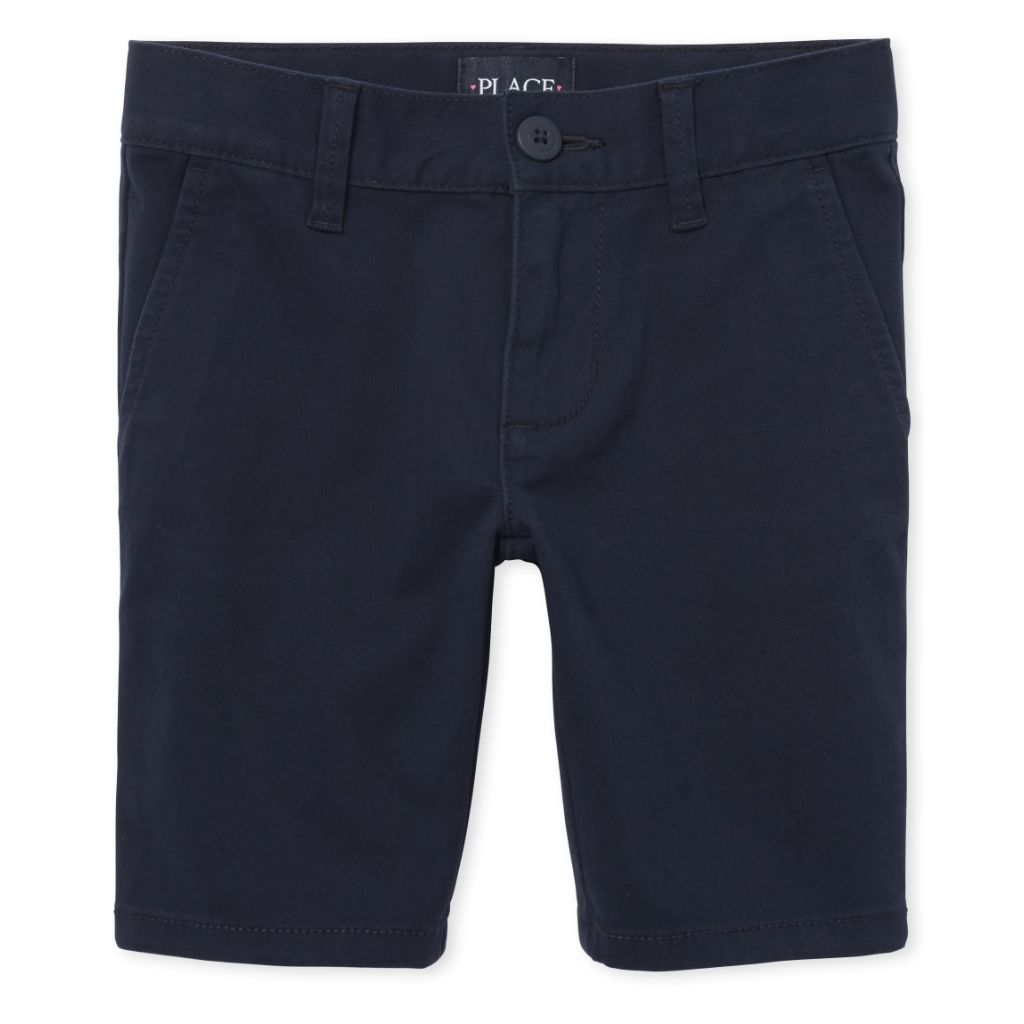 The Children's Place Girl's Chino Shorts, Tidal, 12 slim