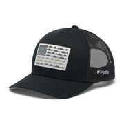 Columbia Unisex Unisex PFG Fish Flag Mesh Snap Back Hat, Black/Cool Grey - One Size