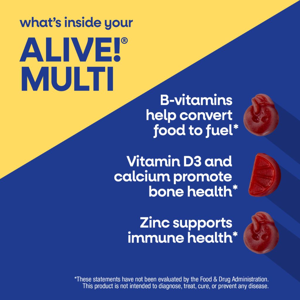 Nature's Way Alive! Men’s Multivitamin Gummies, Vegetarian, 60 Count