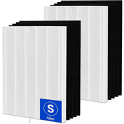Future Way 2-Pack C545 Replacement Filter S Kit Compatible with Winix C545 Air Purifier, 2 H13 True HEPA Filter + 8 Activated Carbon Filters, Replace 1712-0096-00