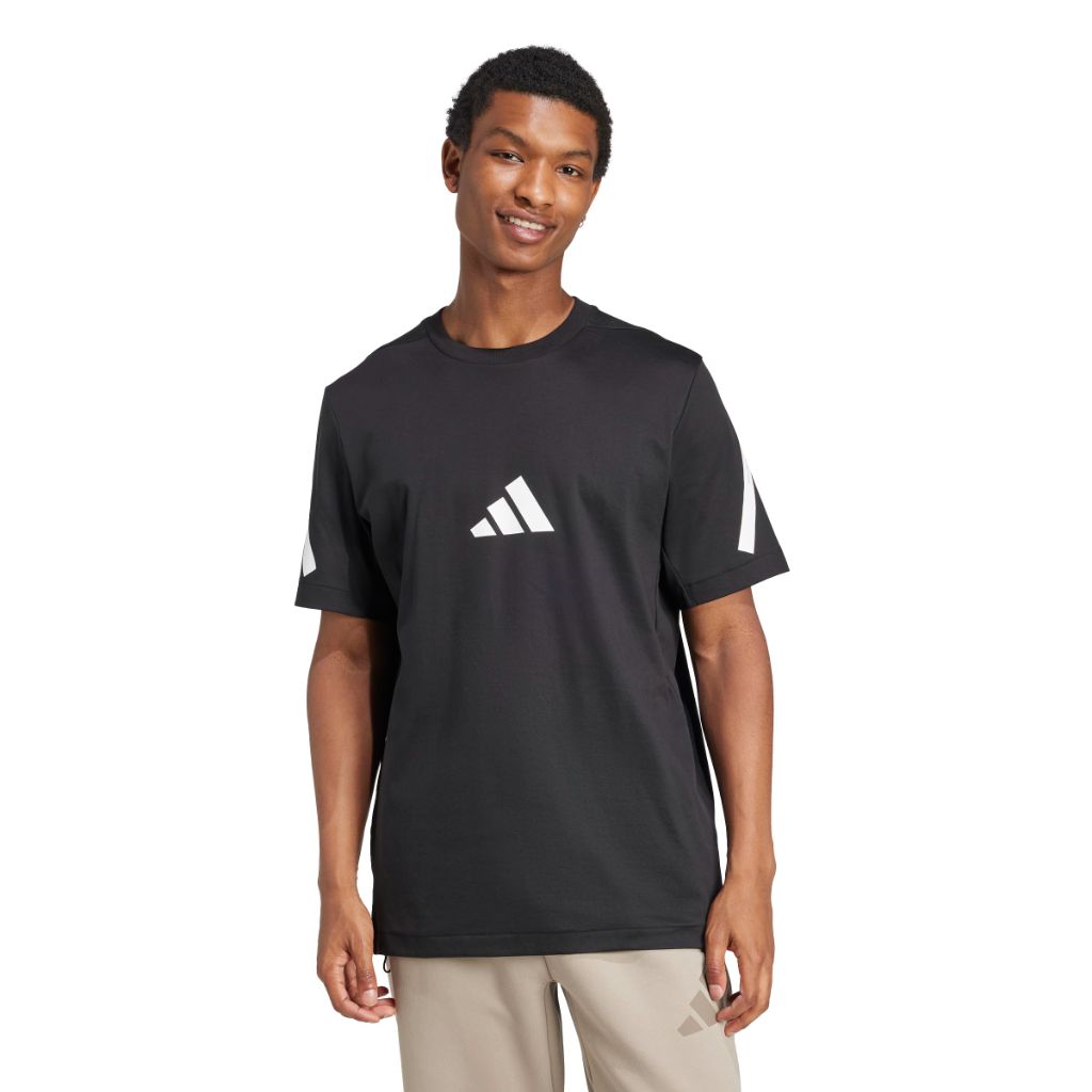 Adidas Men's Z.N.E. Sportswear T-Shirt, Black/White, Large