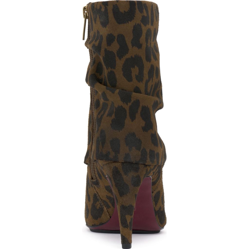 Vince Camuto Blaira Slouch Ankle Bootie Leopard-Print SZ 7