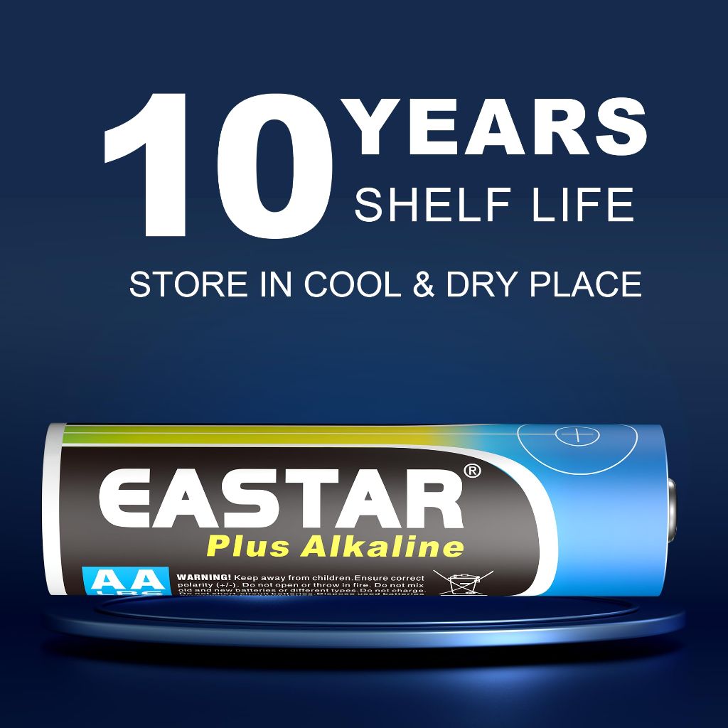 EASTAR BTS AA Alkaline Batteries 8 Pack, High Performance Double A Batteries with Leak-Proof Design, Long Shelf Life (10 Years)