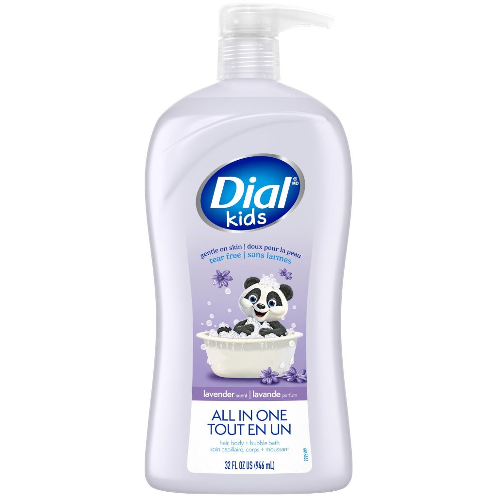 Dial Kids All-in-1 Body + Hair + Bubble Bath, Lavender Scent - 32 fl. oz.