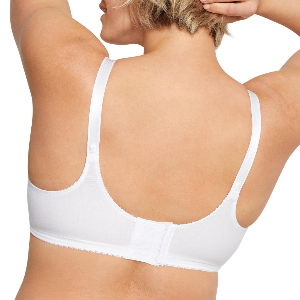 Bali womens Double-Support Cotton Wire-Free Bra #3036, White, 42C
