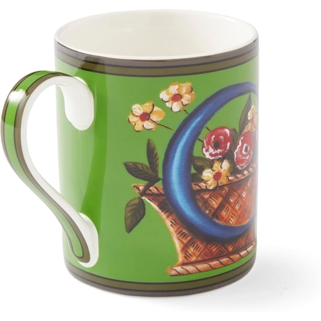 Spode Kit Kemp Alphabet Mug - 12oz Ceramic Coffee Mug - Letter C