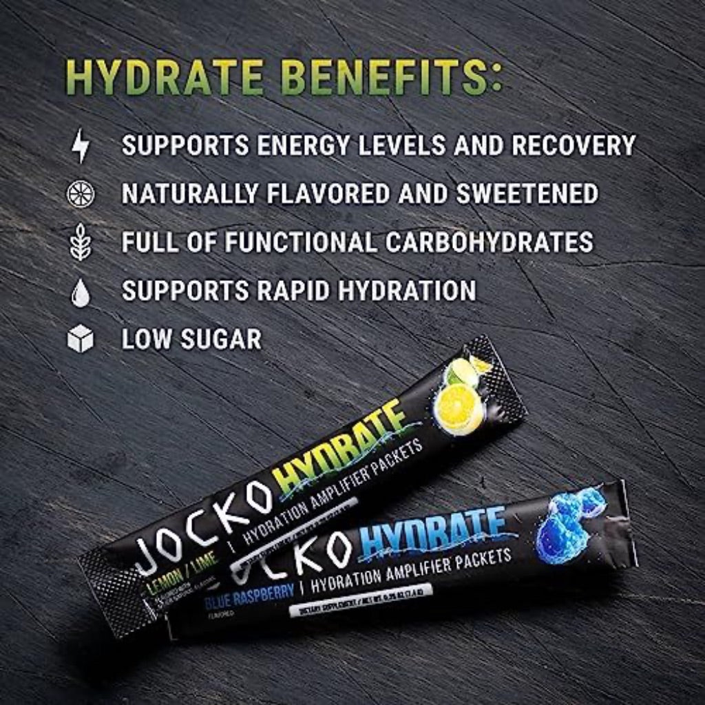 Jocko Hydrate Sticks - 16 Pack - Blue Raspberry, Exp. 6/2026