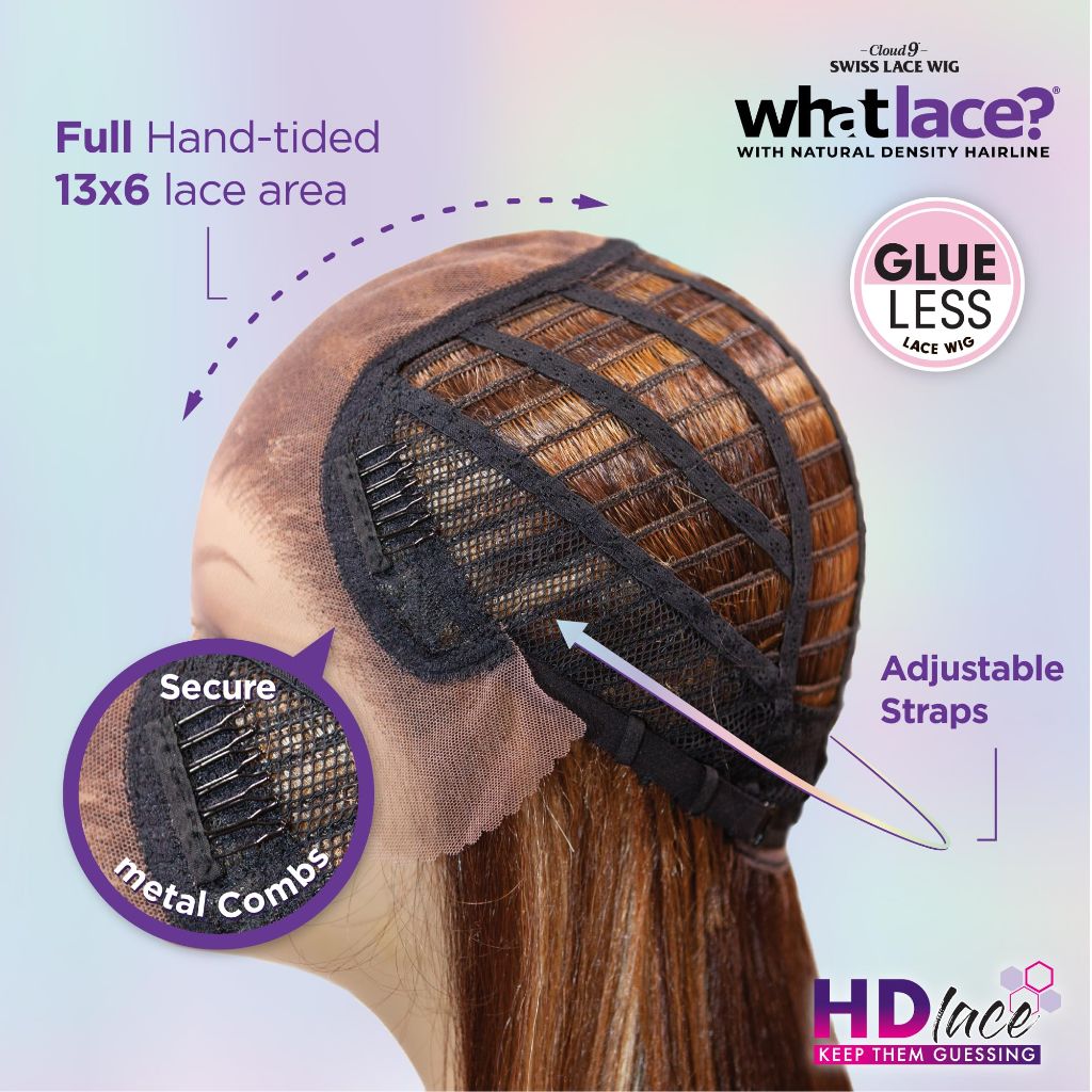 Sensationnel What Lace 13X6 Wigs - Latisha Lacefrontal Hand Tied Glueless Synthetic  (Jet Black 1)