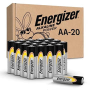 Energizer Alkaline Power AA Batteries (20 Pack), Double a Batteries Alkaline, Long-Lasting