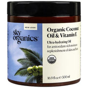 Organic Coconut Oil & Vitamin E Ultra-Hydrating Oil for Hair + Skin  16.9 fl oz
