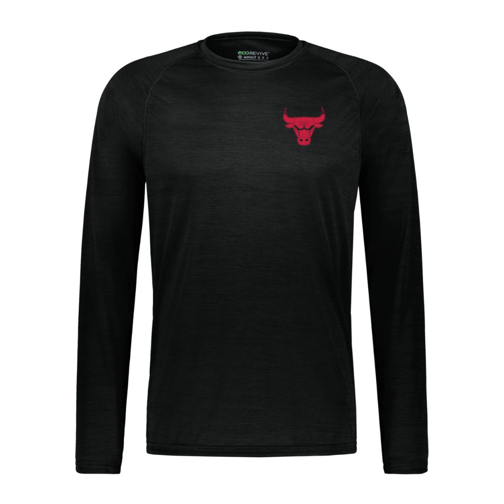 Holloway NBA Chicago Bulls All-Pro Long Sleeve Tee - Moisture-Wicking Athletic Shirt, Team & Basketball Fan Gear Multi Small