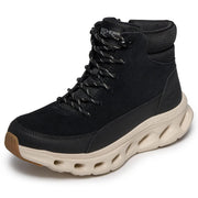 Skechers Womens On-The-Go Go Walk Glide Step 2.0 - Wildwood Boot, Black/Natural, 6