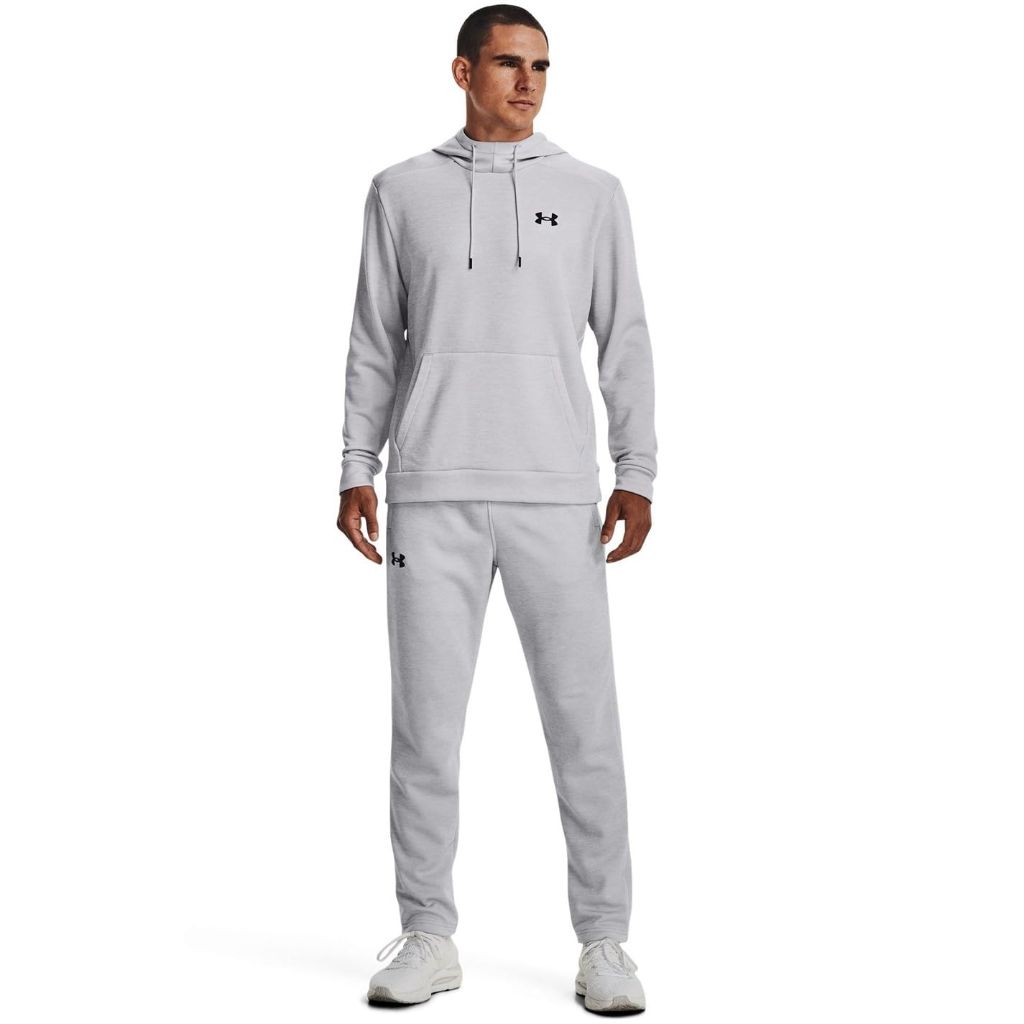 Under Armour Mens ArmourFleece Twist Tapered Leg Pant, (014) Halo Gray / / Black, 4X-Large Tall